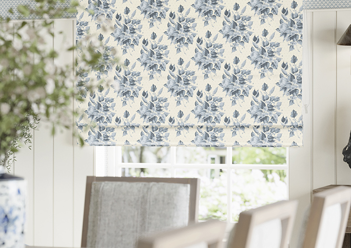Pensford, Penn Bouquet Raffs Blue - Twist&Fit Roman Blind - Image 5